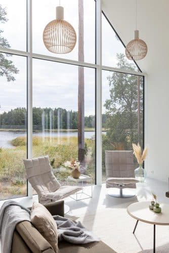 casa de madera. estilo nórdico