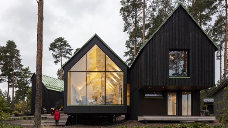 casa de madera. estilo nórdico