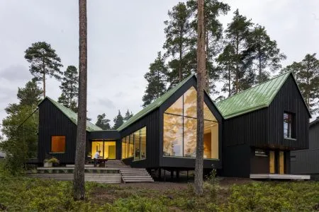 casa de madera. estilo nórdico