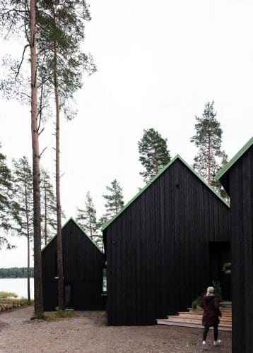 casa de madera. estilo nórdico