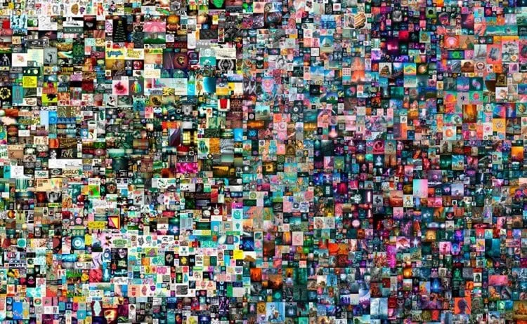 Everydays: The First 5000 Days. Beeple. Obra de arte digital más cara.  Los 5 artículos de arte más leídos en 2021