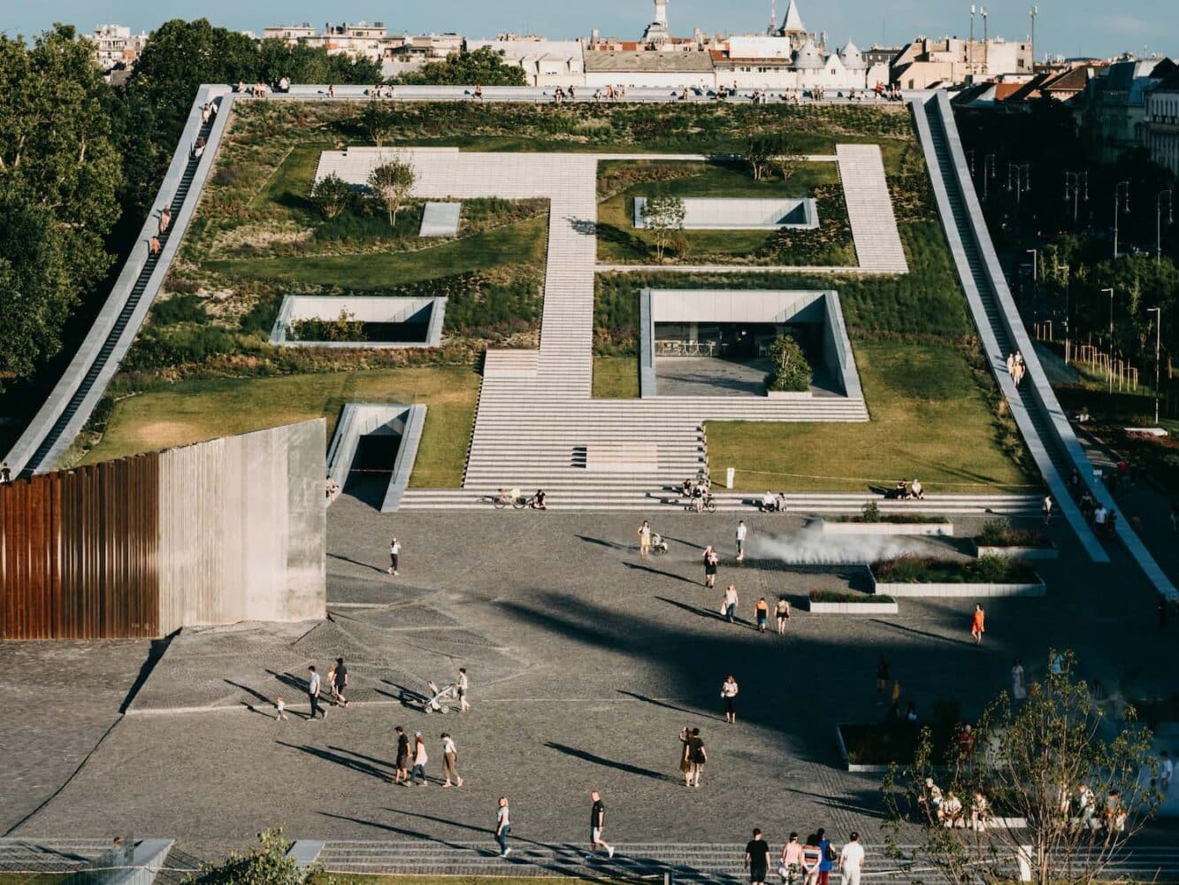 Museo Etnográfico de Budapest, plaza pública, Napur Architects