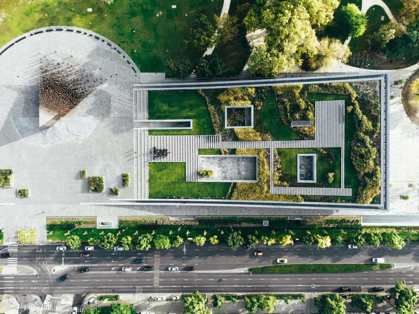 Museo Etnográfico de Budapest, plaza pública, Napur Architects