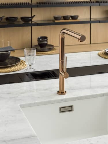 Grifería Bridge Slim Cobre. Noken Porcelanosa