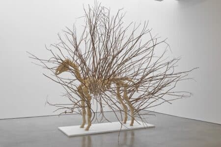 Zebra, 2022. © Hugh Hayden. Courtesy Lisson Gallery. Arte y naturaleza