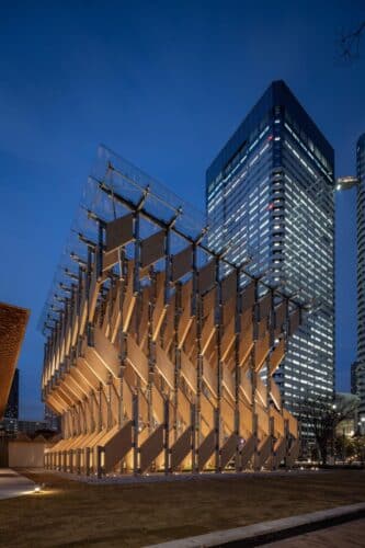 Kengo kuma. Arquitectura japonesa. Pabellón de madera