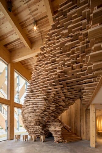 Kengo kuma. Arquitectura japonesa. Pabellón de madera