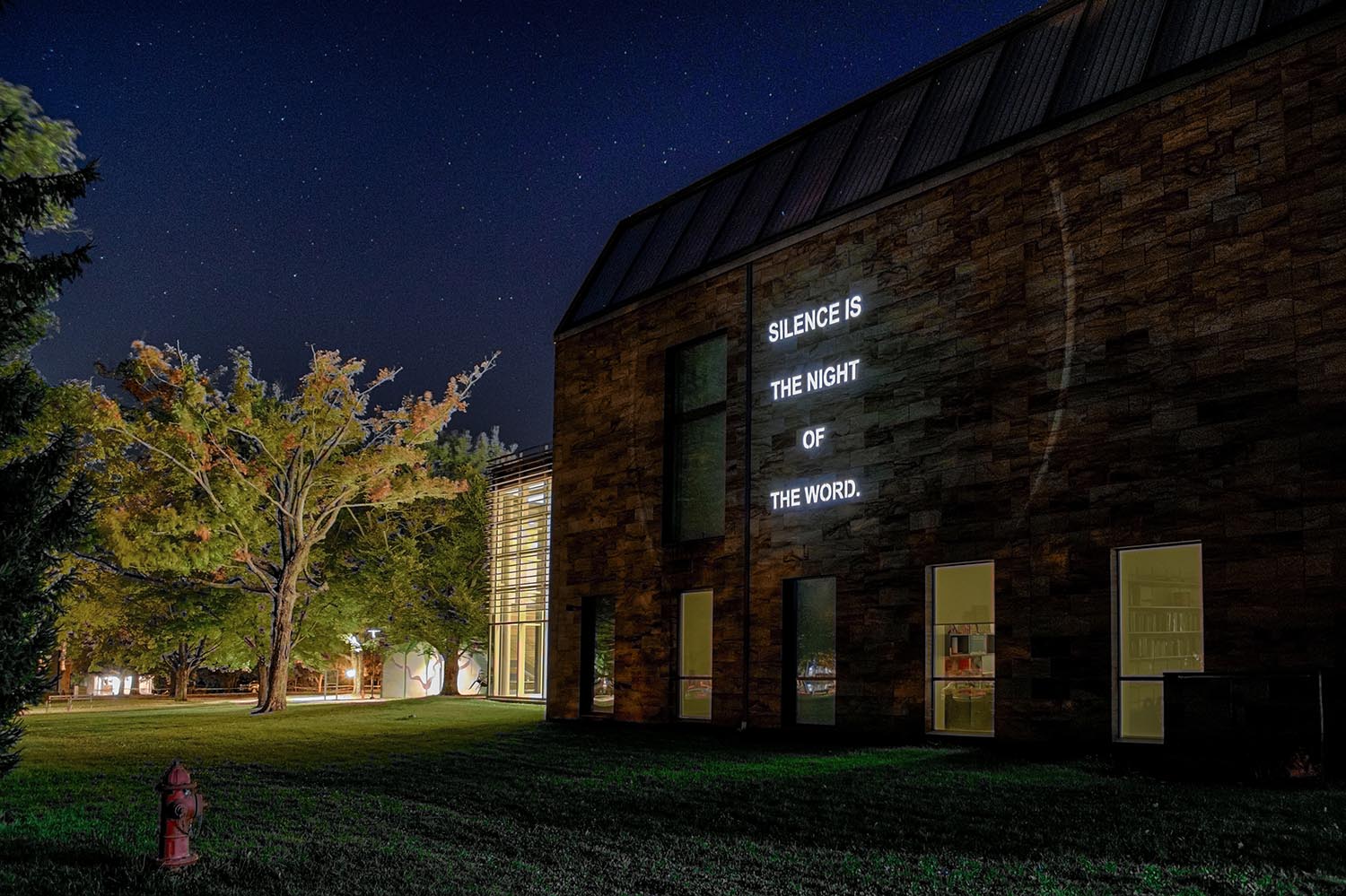 Silence Projection. Gund Gallery de Kenyon Collega, Ohio