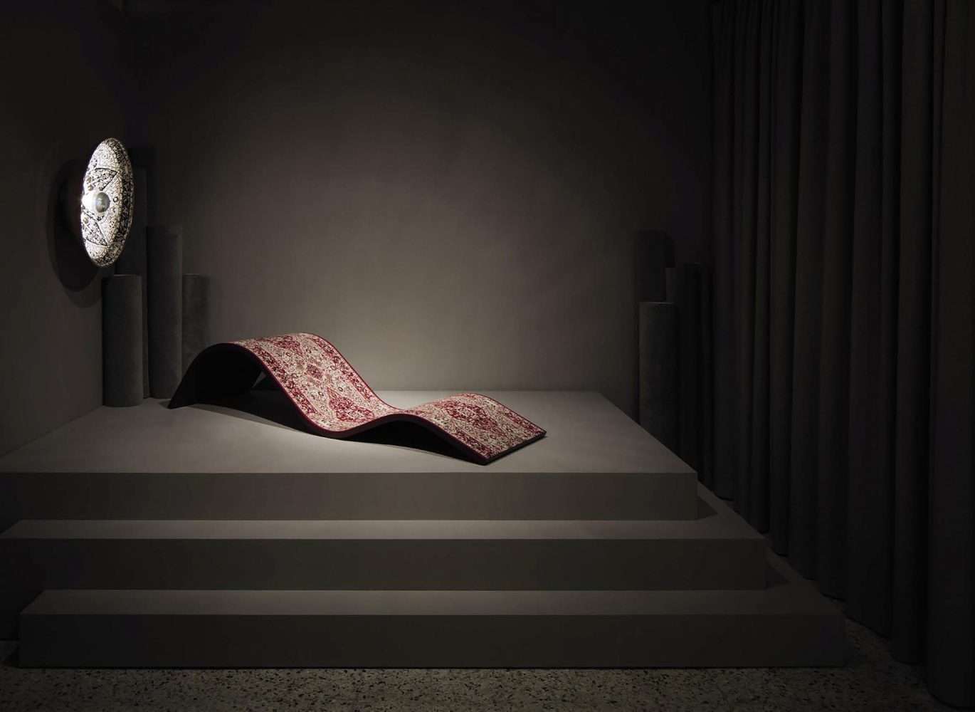 Carpetry Chaise y Copper Wall Light. Lee Broom. Department Store Exhibition. Milan Design Week. 2015
