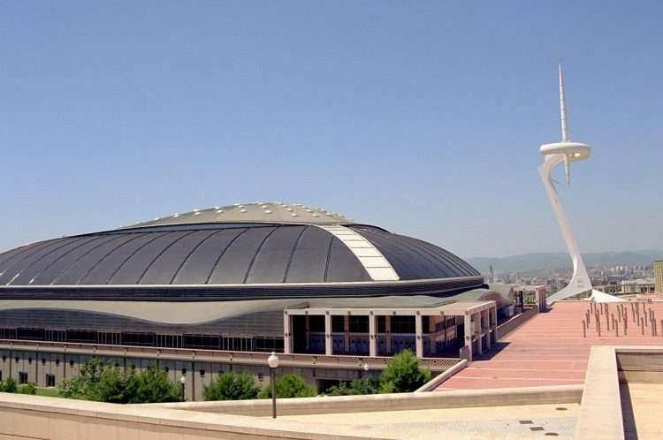 Palau Sant Jordi.  Arata Isozaki.  Barcelona.  1990