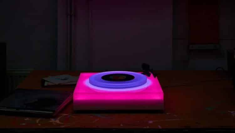 Brian Eno. iluminación led. sonido y luz. Paul Stolper Gallery