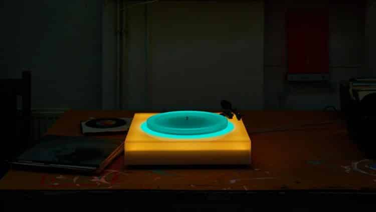 Brian Eno. iluminación led. sonido y luz. Paul Stolper Gallery