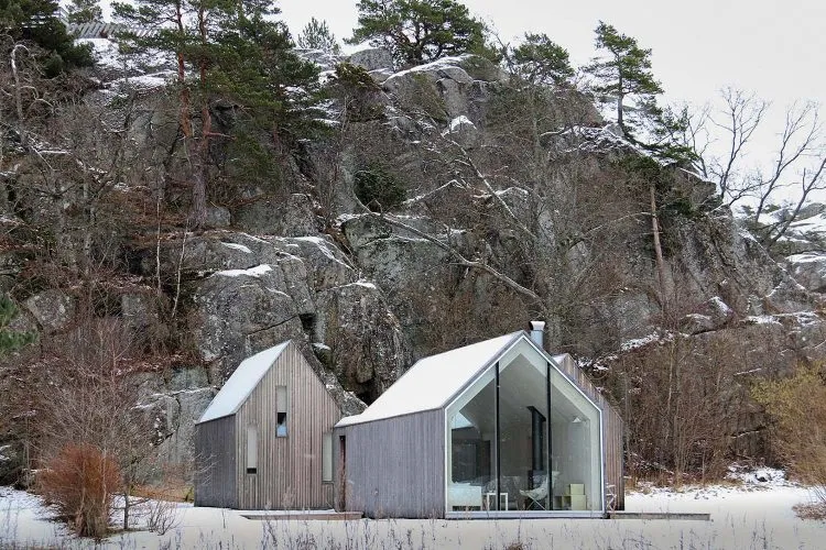 Micro Cluster Cabins. Vestfold, Noruega. Reiulf Ramstad Arkitekter. Arquitectura nórdica