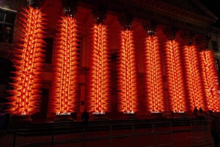 Cones. SpY. Lichtfestival Ghent. Gante, Bélgica