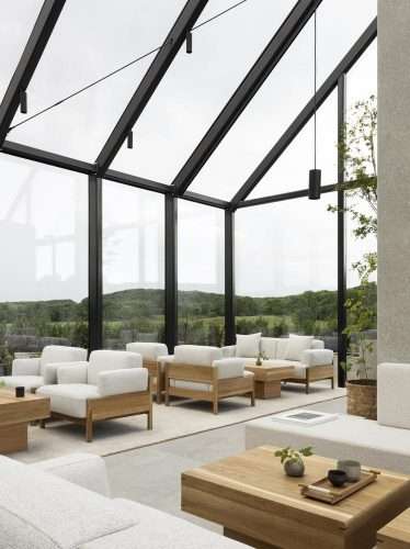 restaurante sueco. Norm Architects. invernadero de cristal
