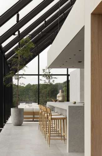 restaurante sueco. Norm Architects. invernadero de cristal