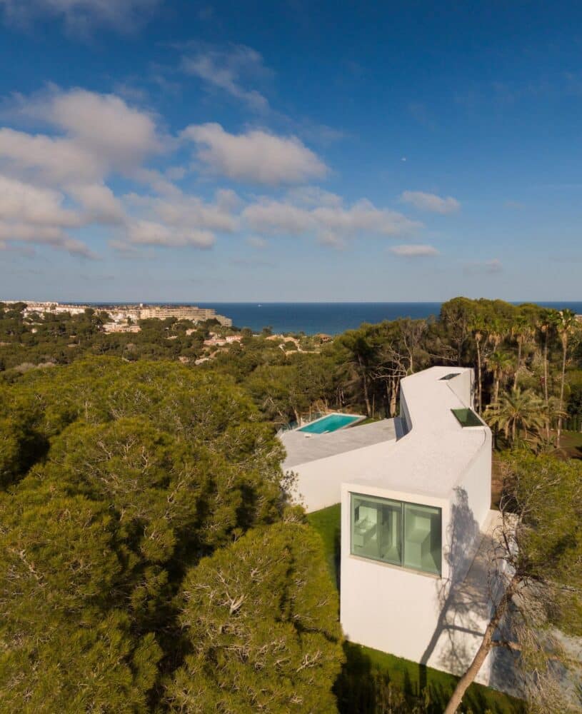 Fran Silvestre Arquitectos, casa en zigzag, casa escultural