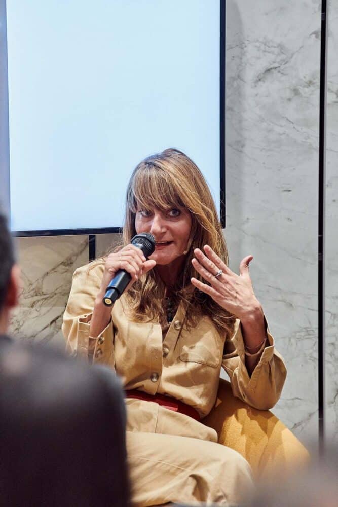 Arianna Lelli -Studiopepe- durante la charla
