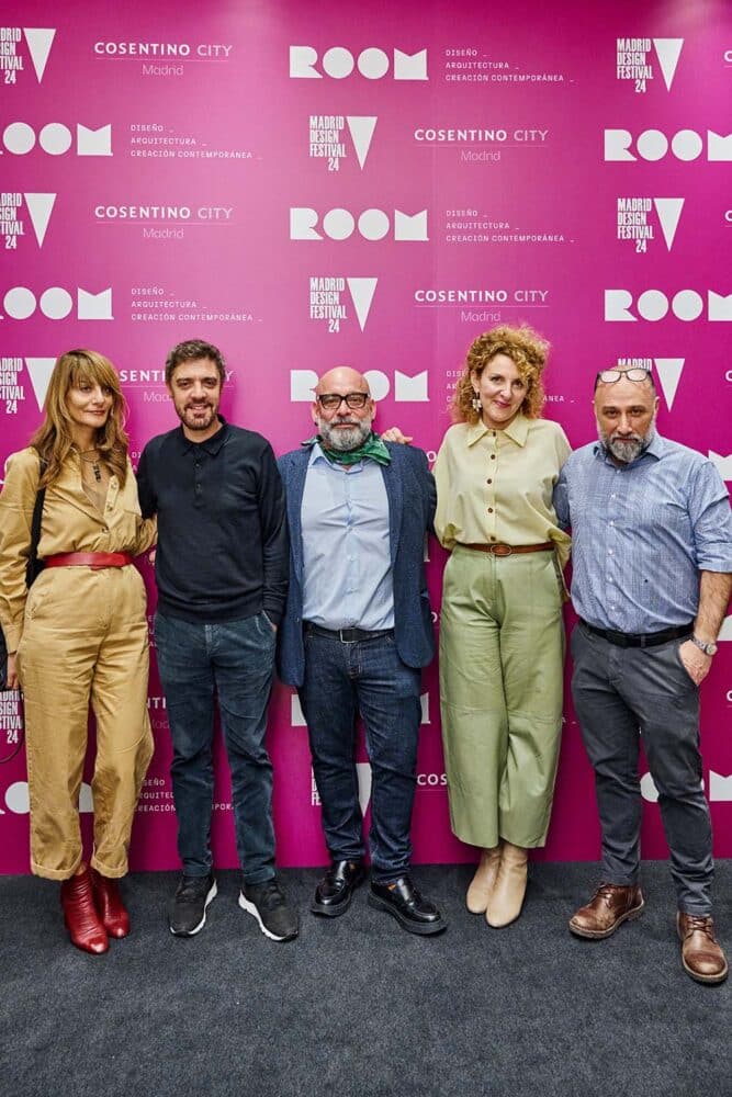 Emerio Arena y Antonio Jesús Luna. Nuestros directorores con Arianna Lelli Mami, Chiara Di Pinto y Juan Mellen, Director del Design Institute of Spain