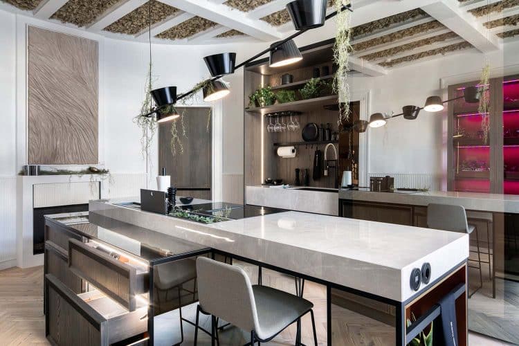 Diseño de cocina. Casa Decor. cocina vanguardista. cocina sostenible