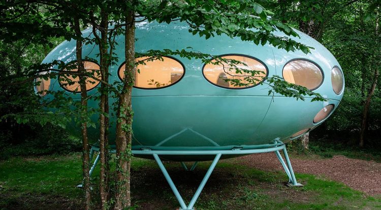 Futuro House. casa OVNI. casa portátil. Craig Barnes