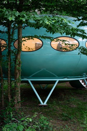 Futuro House. casa OVNI. casa portátil. Craig Barnes