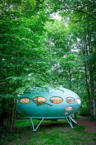 Futuro House. casa OVNI. casa portátil. Craig Barnes