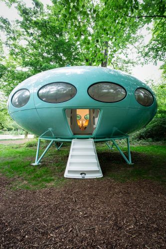 Futuro House. casa OVNI. casa portátil. Craig Barnes