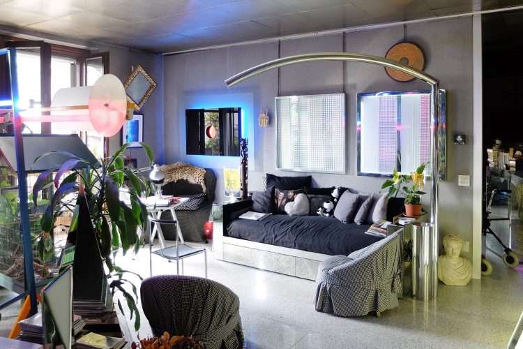 Apartamento de Nanda Vigo en Milán. Diseñadora italiana Nanda Vigo